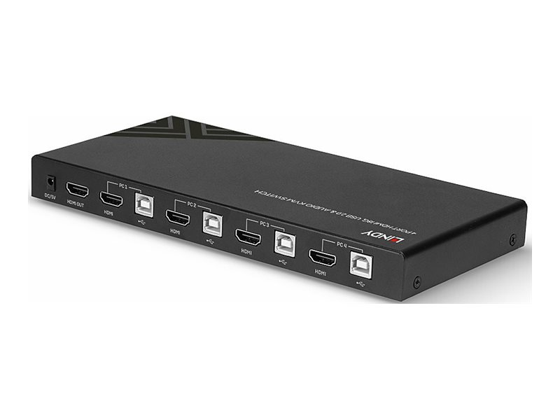 Lindy 32810 Tastatur/Video/Maus (KVM)-Switch Schwarz