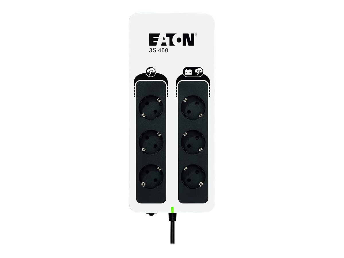 Eaton 3S450D Unterbrechungsfreie Stromversorgung (USV) Standby (Offline) 0,45 kVA 270 W 6 AC-Ausgänge