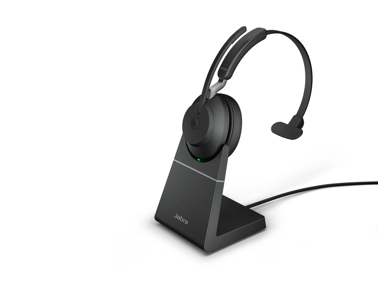 Jabra Headset Evolve2 65 MS Mono, inkl. Link 380a & Ladesta.