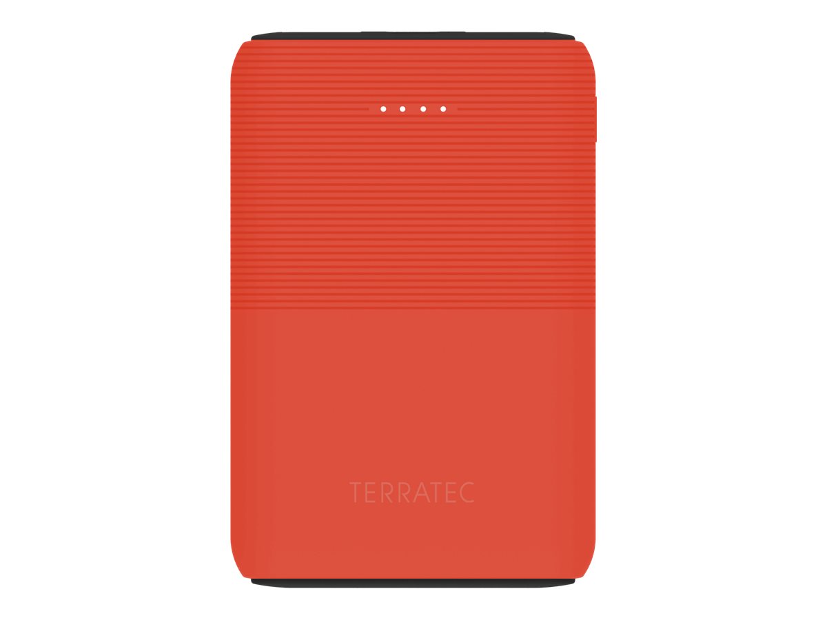 TerraTec P100 Pocket - Powerbank - 10000 mAh - 3 A - 3 Ausgabeanschlussstellen (2 x USB, USB-C)