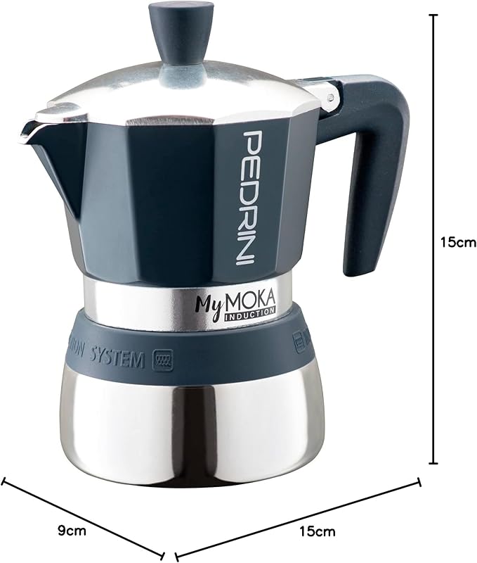 Pedrini 02CF095 Mymoka Induztion 3 TZ KAFFEEKANNE.MYMOKA INDUKTION, Aluminium, Taupe