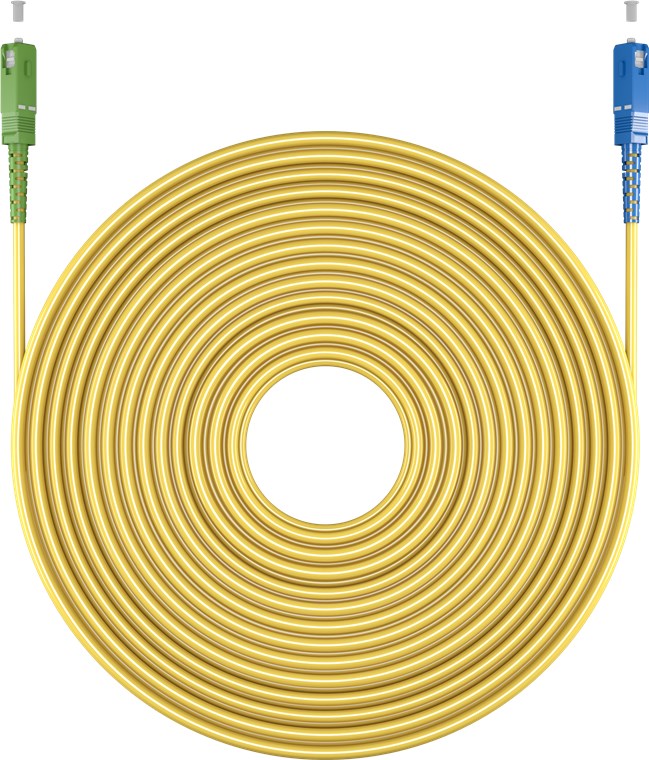 Glasfaserkabel (FTTH), Singlemode (OS2) Yellow, (Simplex), 15 m