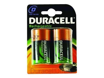 Duracell 5000394055995 Haushaltsbatterie Wiederaufladbarer Akku D Nickel-Metallhydrid (NiMH)