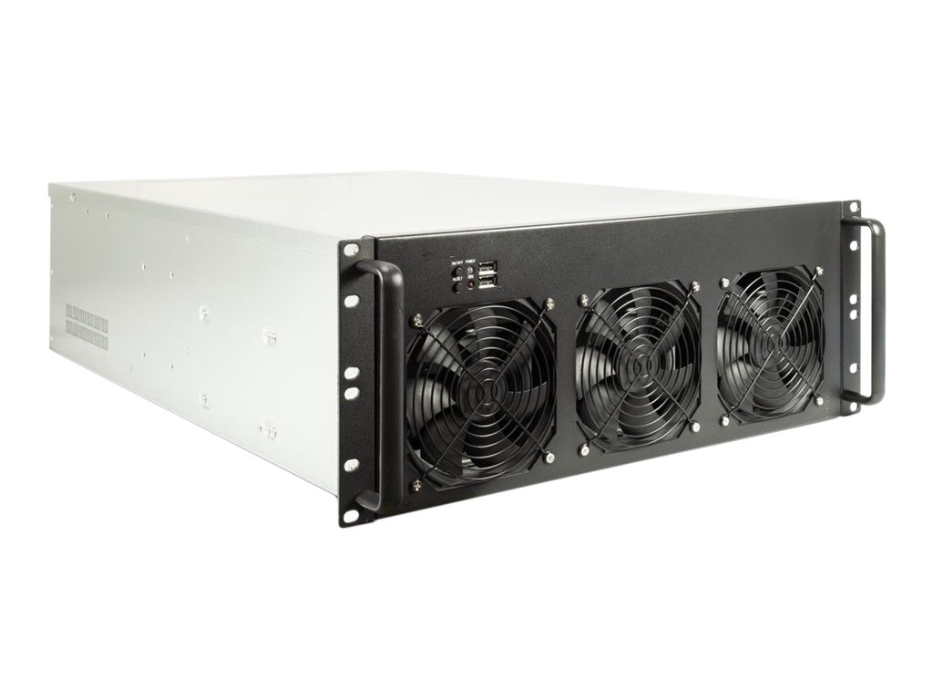 Inter-Tech 4F28 Mining - Rack-Montage - 4U - E-ATX - keine Spannungsversorgung (ATX)