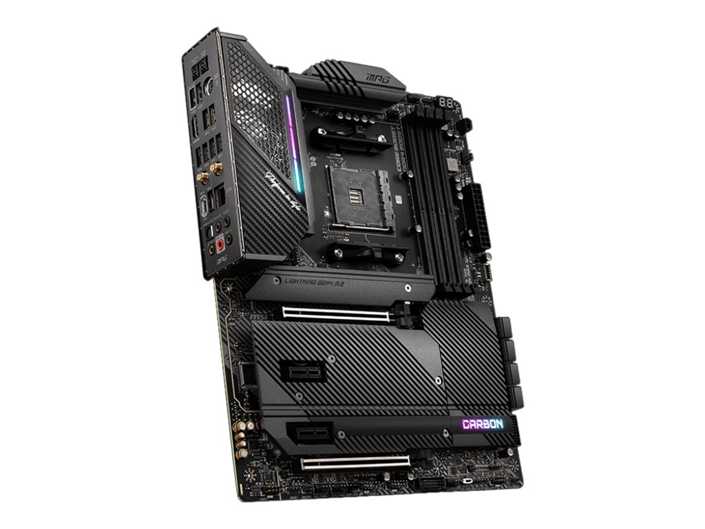 MSI MPG X570S CARBON MAX WIFI - Motherboard - ATX - Socket AM4 - AMD X570 Chipsatz - USB-C Gen2, USB 3.2 Gen 1, USB 3.2 Gen 2 - 2.5 Gigabit LAN, Wi-Fi, Bluetooth - Onboard-Grafik (CPU erforderlich)