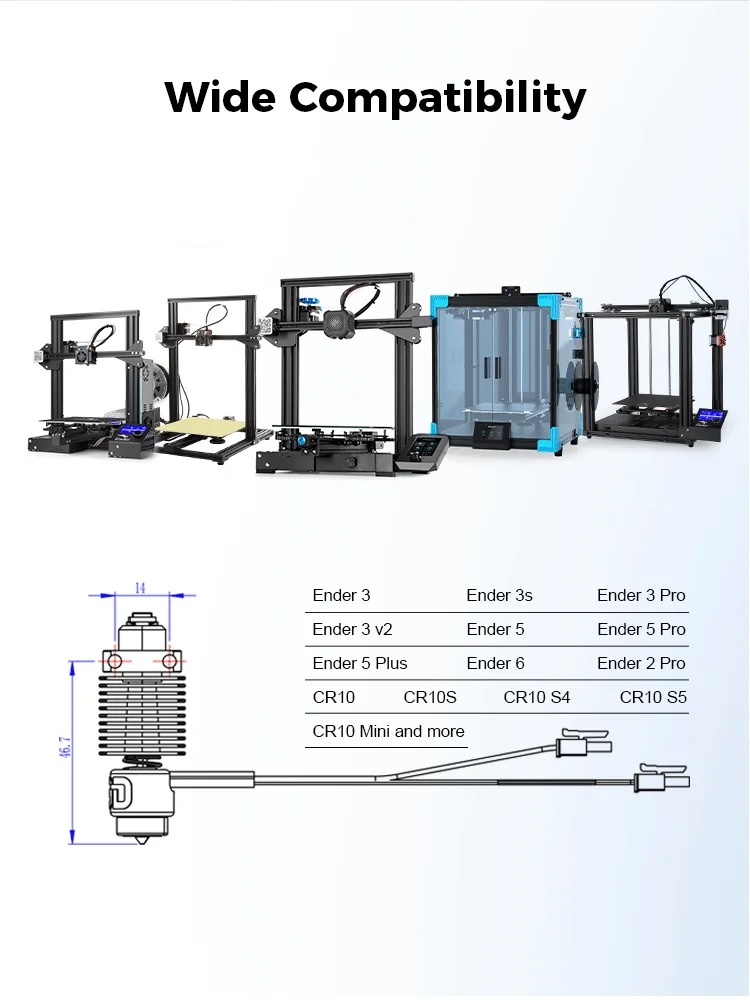 E3D REVO CREALITY CERAMIC HOTEND KIT E3D REVO CREALITY CERAMIC HOTEND KIT