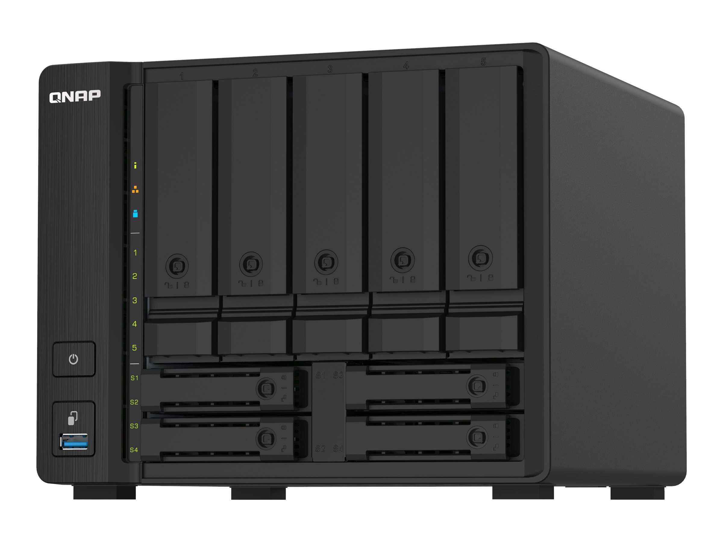 QNAP TS-932PX NAS Tower Annapurna Labs Alpine AL-324 4 GB DDR4 0 TB QNAP Turbo System Schwarz