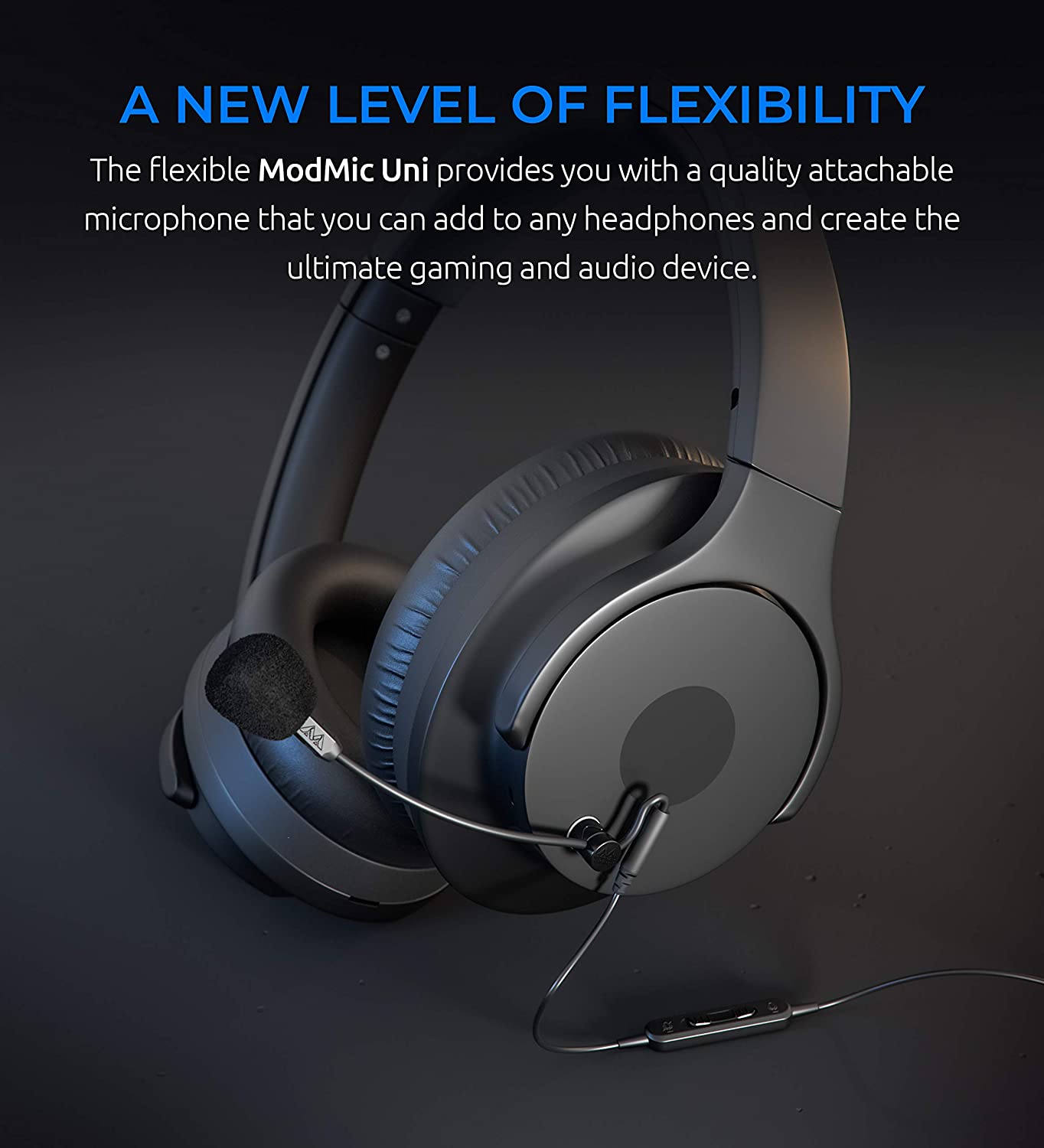 Modmic Antlion UNI kabelgebundenes Headphone-Mikrofon Modmic Antlion UNI kabelgebundenes Headphone-Mikrofon