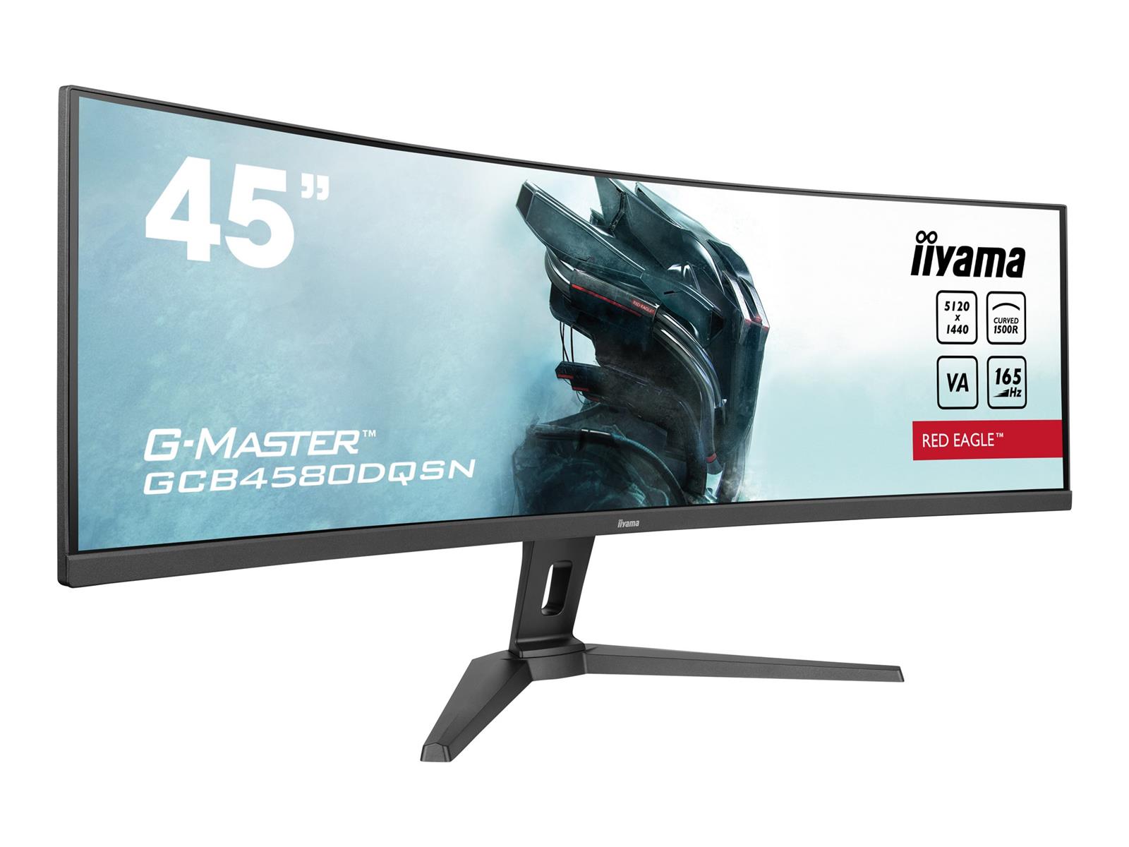 iiyama G-MASTER RED EAGLE CURVED Computerbildschirm 114,3 cm (45") 5120 x 1440 Pixel Dual QHD LED Schwarz