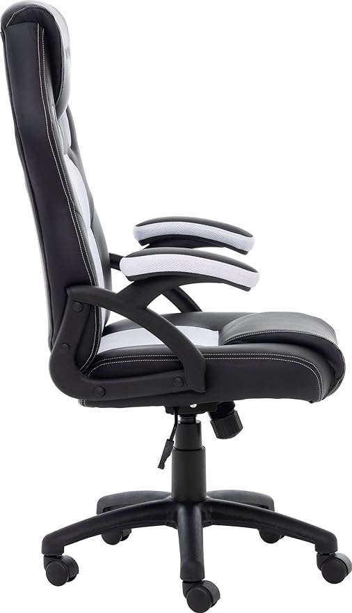 Raptor Gaming Stuhl GS-40 PU + fabric           schwarz/weiß