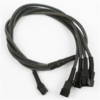 Nanoxia NX34A60C - 0,6 m - Molex (3-pin) - 4 x Molex (3-pin) - Männlich/Weiblich - Gerade - Gerade