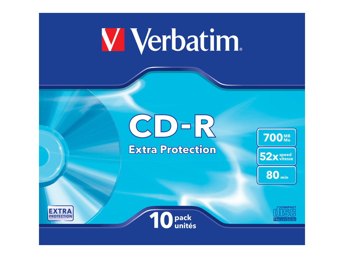 Verbatim CD-R Extra Protection 700 MB 52x 10 Stück(e)