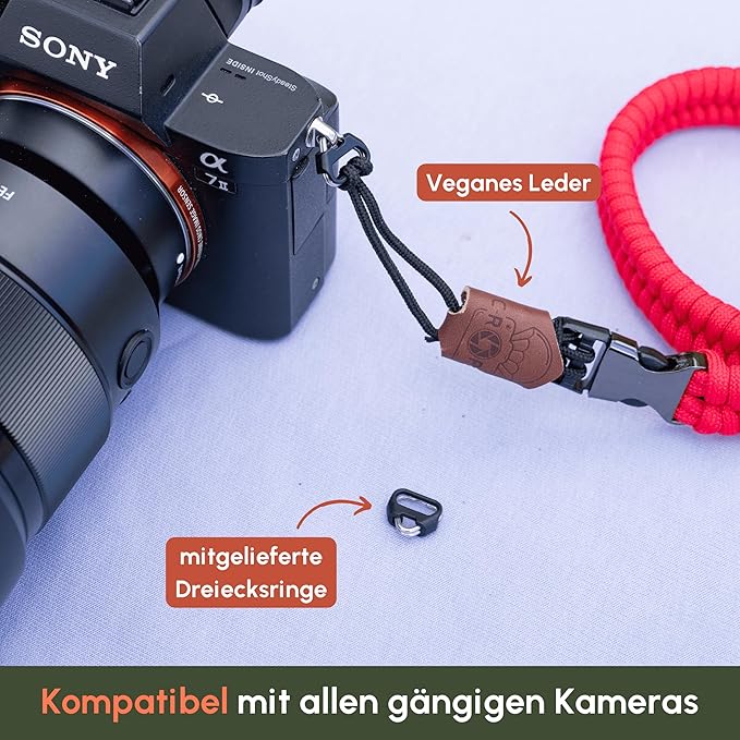 C-ROPE Kamera Handschlaufe Claw aus Paracord 30cm Red retail C-ROPE Kamera Handschlaufe Claw aus Paracord 30cm Red retail
