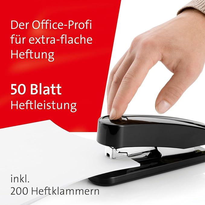 NOVUS Heftgerät B 4FC bis 50 Blatt blau mit Flachheftung