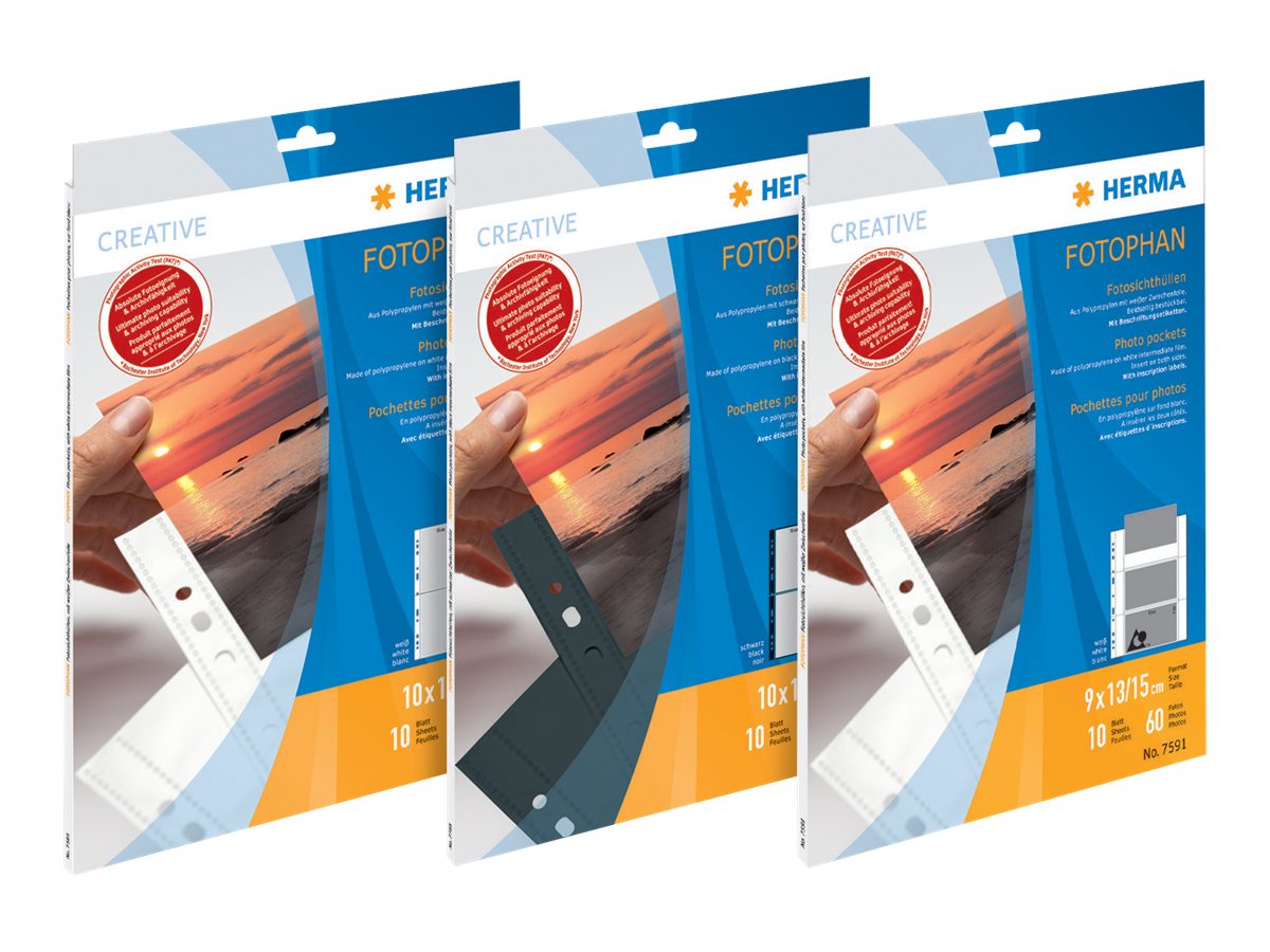 HERMA Fotophan - Weiß - 100 x 150 mm 1000 Stck. (250 Bogen x 4)