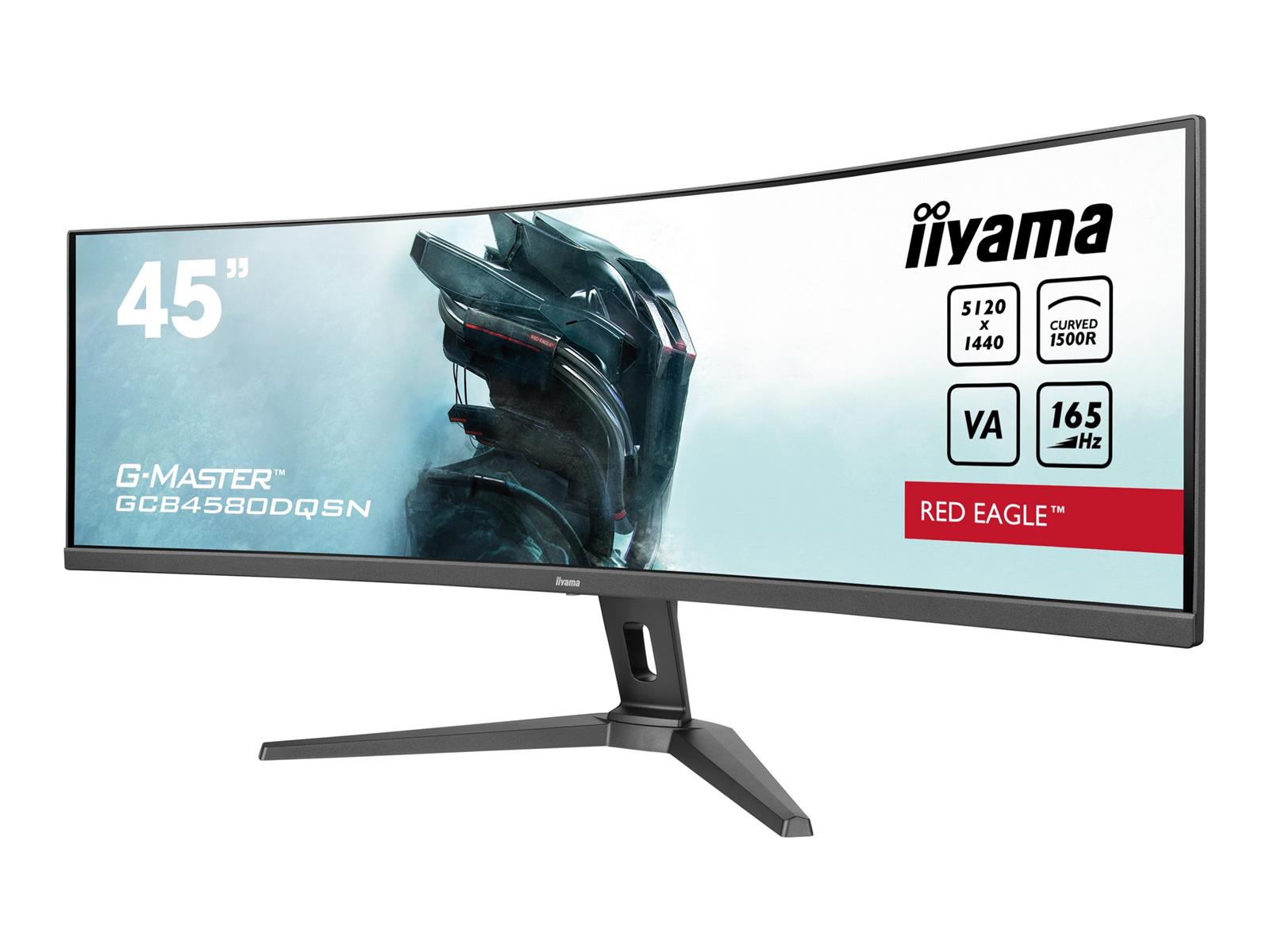 iiyama G-MASTER RED EAGLE CURVED Computerbildschirm 114,3 cm (45") 5120 x 1440 Pixel Dual QHD LED Schwarz