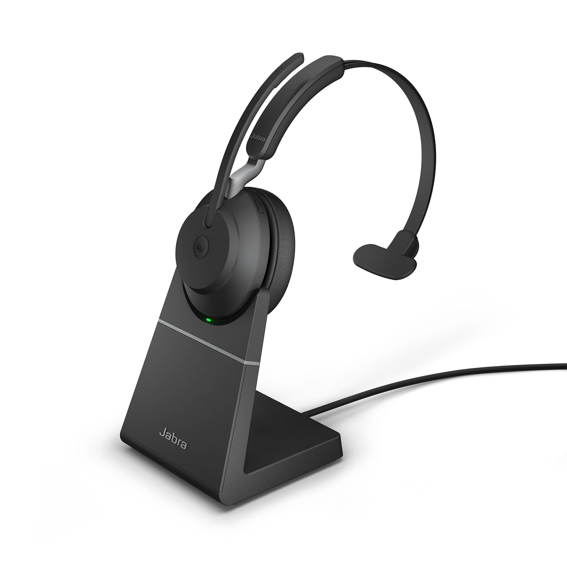 Jabra Headset Evolve2 65 MS Mono, inkl. Link 380a & Ladesta.
