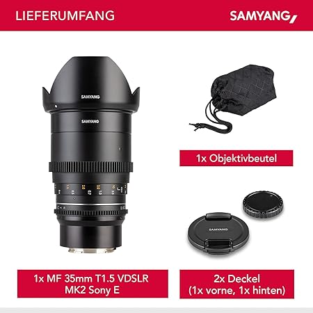 Samyang MF 35mm T1,5 VDSLR MK2 Sony E