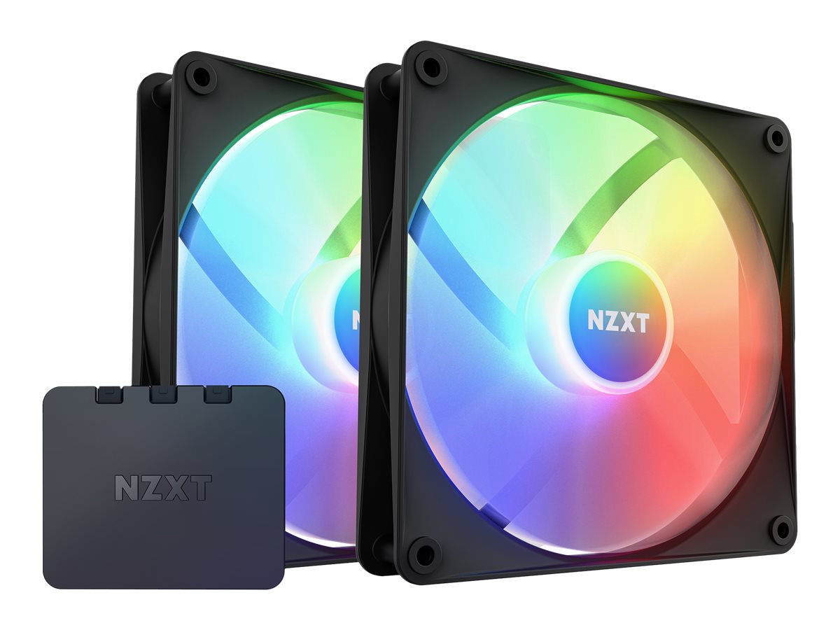 NZXT F Series F140 RGB Core - Gehäuselüfter - 140 mm - Schwarz (Packung mit 2)