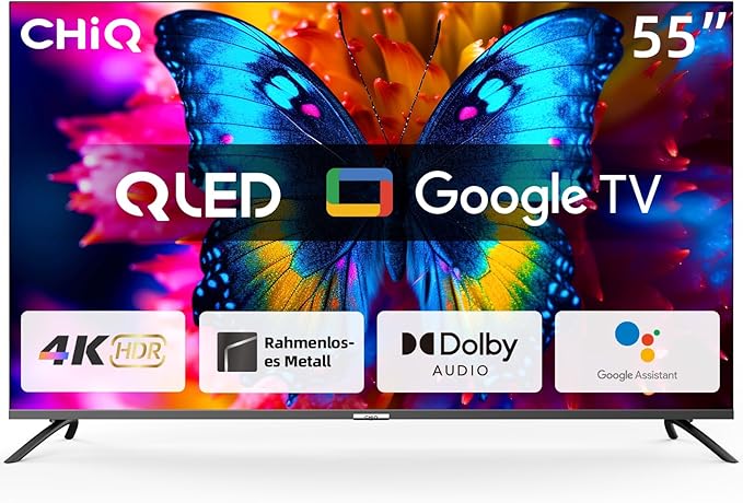 Chiq U55QM8E 55" 139cm 16:9 UHD QLED Google TV bk