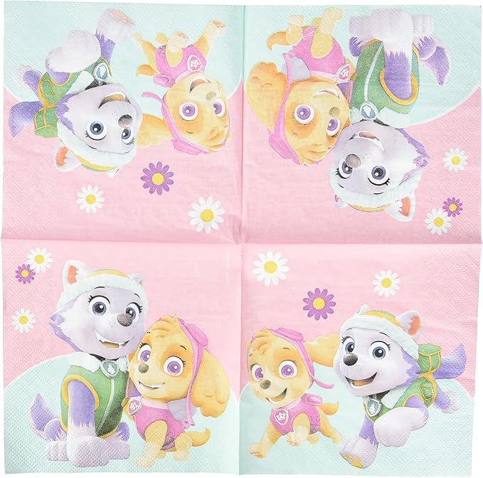 Paw Patrol - Skye & Everest - 20 Papierservietten (2-lagig) 33x33cm
