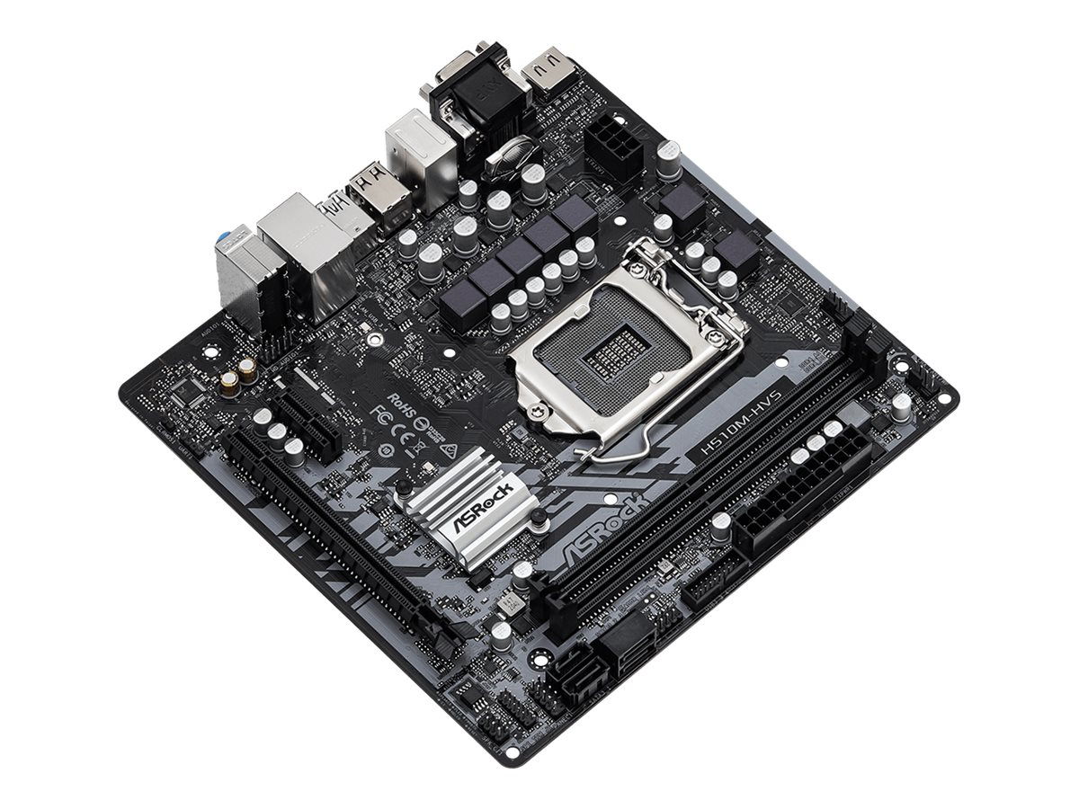 ASRock H510M-HVS R2.0 - Motherboard - micro ATX - LGA1200-Sockel - H510 Chipsatz - USB 3.2 Gen 1 - Gigabit LAN - Onboard-Grafik (CPU erforderlich)