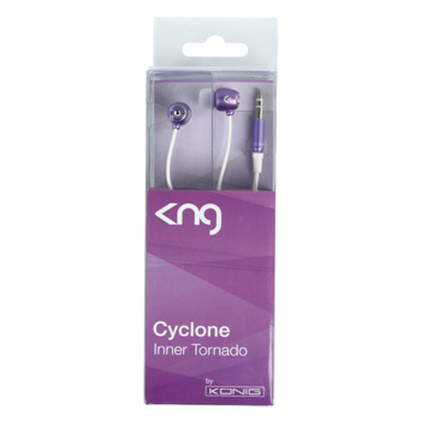 KNG Kopfhörer Cyclone Purple - Inner Tornado, In-Ear