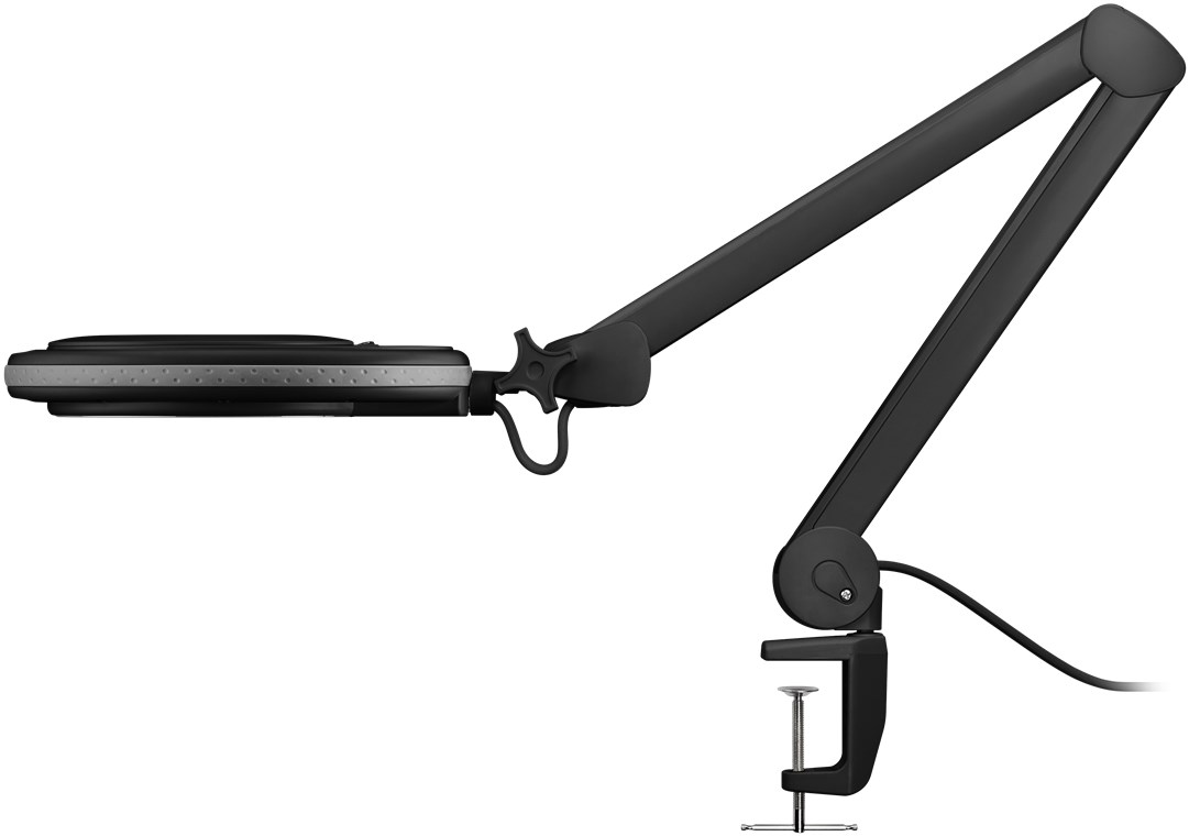 LED-Klemm-Lupenleuchte, 8 W, schwarz