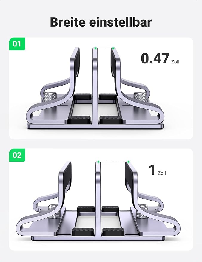 UGREEN Vertical Laptop Stand Dual-slot