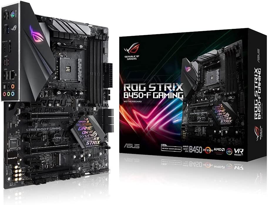 ASUS ROG STRIX B450-F GAMING - Motherboard - ATX - Socket AM4 - AMD B450 Chipsatz - USB 3.1 Gen 1, USB 3.1 Gen 2 - Gigabit LAN - Onboard-Grafik (CPU erforderlich)