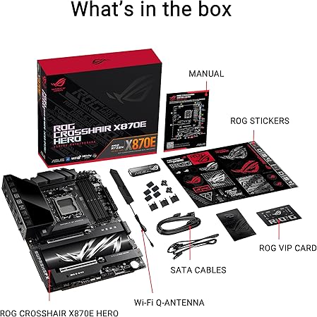 ASUS ROG CROSSHAIR X870E HERO AMD X870E Sockel AM5 ATX ASUS ROG CROSSHAIR X870E HERO AMD X870E Sockel AM5 ATX