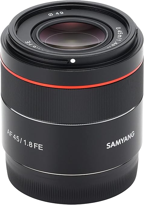 Samyang AF 45 mm F1.8 für Sony FE (Tiny but Premium) - Vollformat und APS-C Festbrennweite Autofokus Objektiv Sony E FE E-Mount für Sony A9 A7 A7C II A7C R A6600 A6500 A6400 A6300 A6000 A5100 A5000