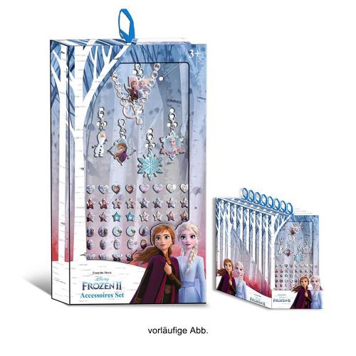 Disney Frozen 2 / Die Eiskönigin 2 - Bettelarmband mit 5 Anhängern & Stickern
