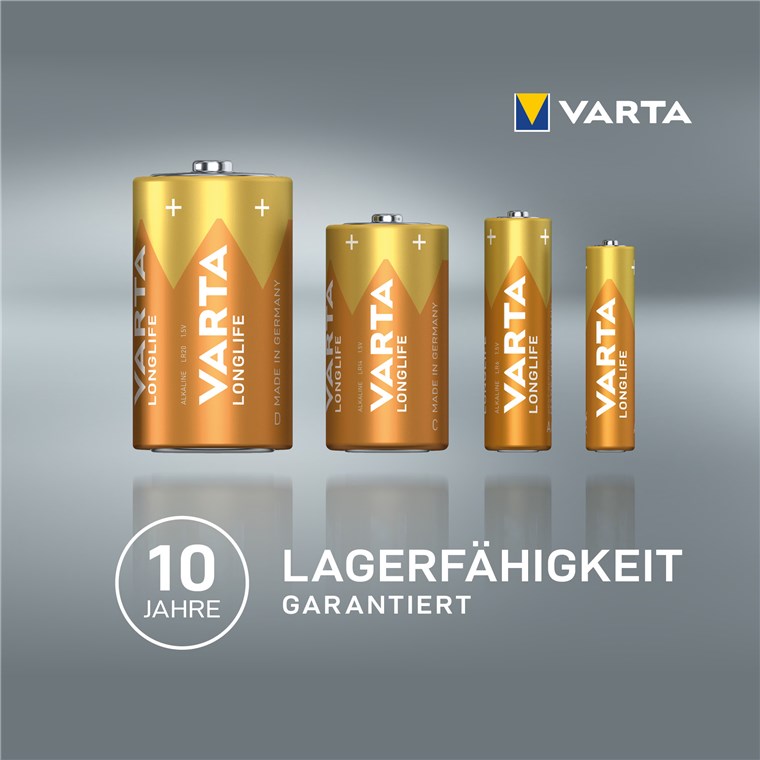 Varta Longlife Extra 9V Einwegbatterie Alkali Varta Longlife Extra 9V Einwegbatterie Alkali