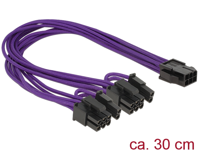 DeLOCK PCI Express 6 pin - 2 x 8 pin 0,3 m