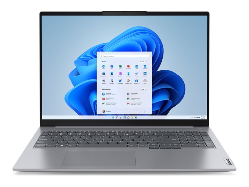 Lenovo ThinkBook 16 G6 IRL 21KH - 180°-Scharnierdesign - Intel Core i5 1335U / 1.3 GHz - Win 11 Pro - Intel Iris Xe Grafikkarte - 16 GB RAM - 512 GB SSD NVMe - 40.6 cm (16")
