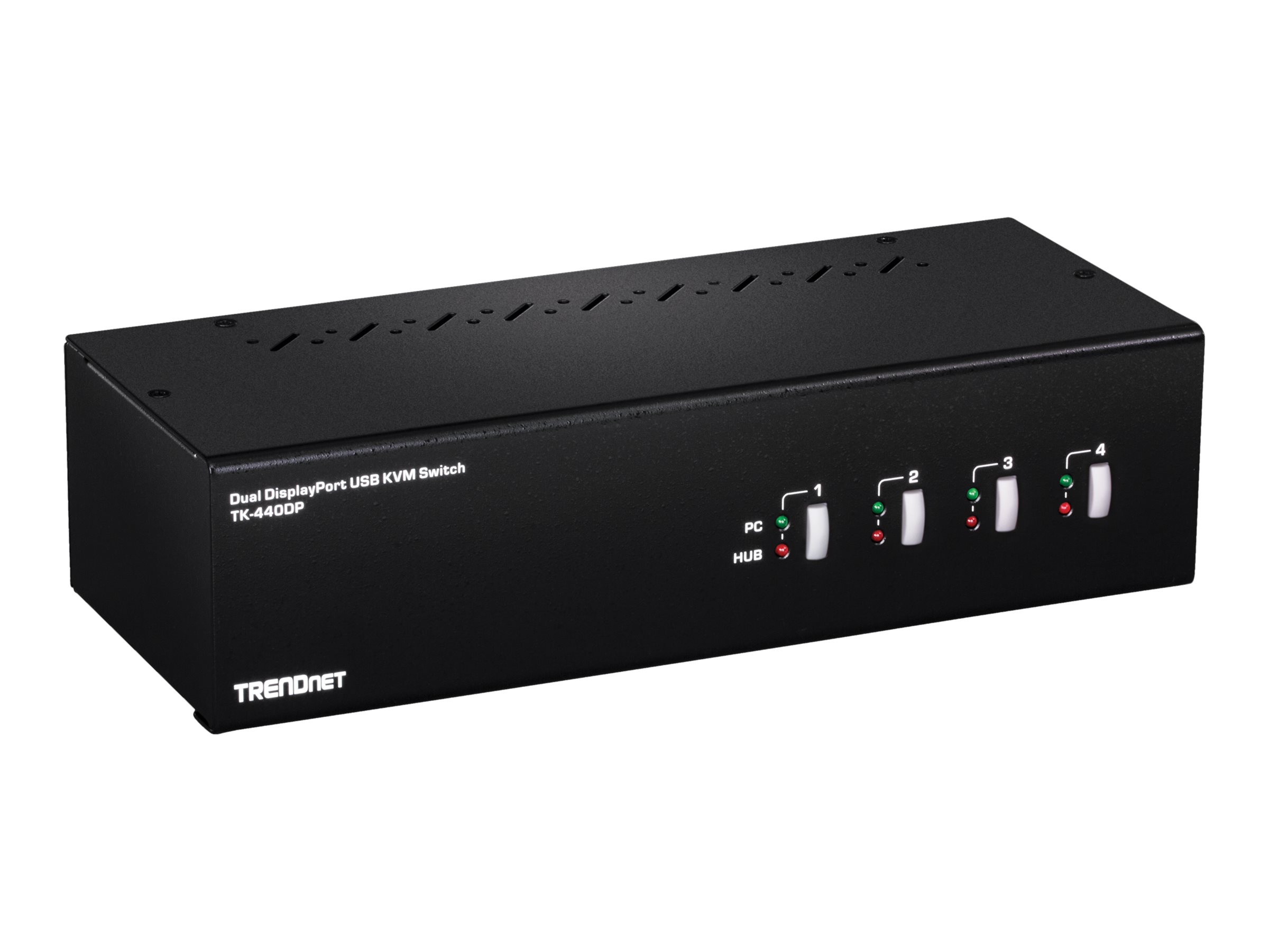 TRENDnet TK 440DP - KVM-/Audio-/USB-Switch - 4 x KVM/Audio/USB