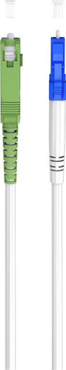 Glasfaserkabel (FTTH), Singlemode (OS2) White, (Simplex), 15 m