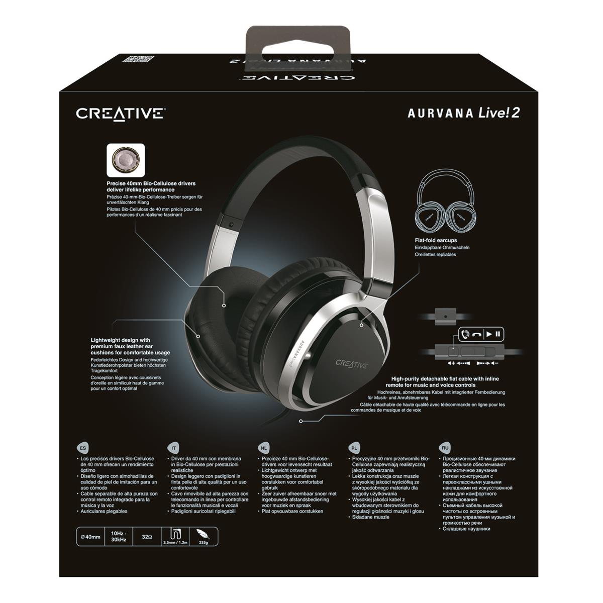 Headset Creative Aurvana Live!2 (black)