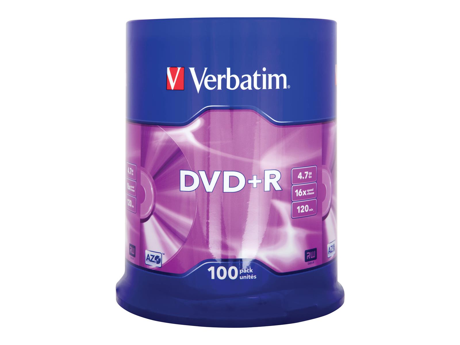 Verbatim DVD+R Matt Silver 4,7 GB 100 Stück(e)