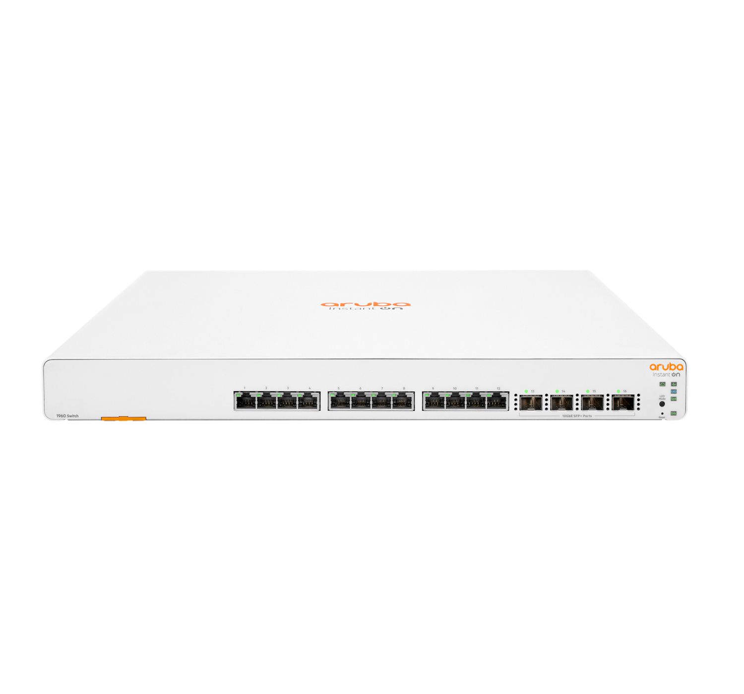 HPE Aruba Networking Aruba Instant On 1960 12XGT 4SFP+ Managed L2+ 10G Ethernet (100/1000/10000) 1U Weiß