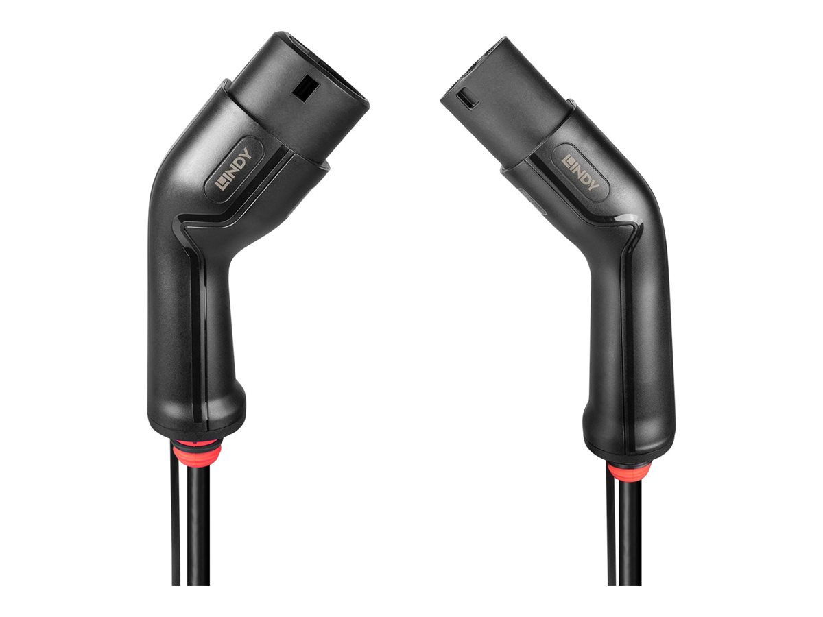 Lindy 30113 Ladekabel für Elektrofahrzeuge Schwarz Typ 2 3 7 m