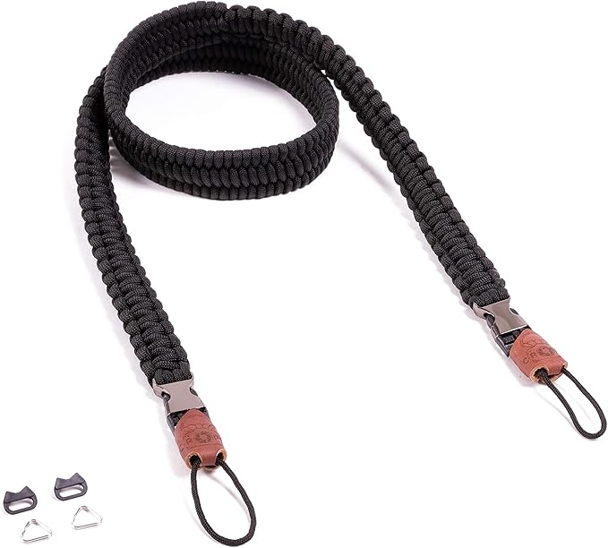 C-ROPE Kameragurt Traveler aus Paracord 125cm Silent Black retail