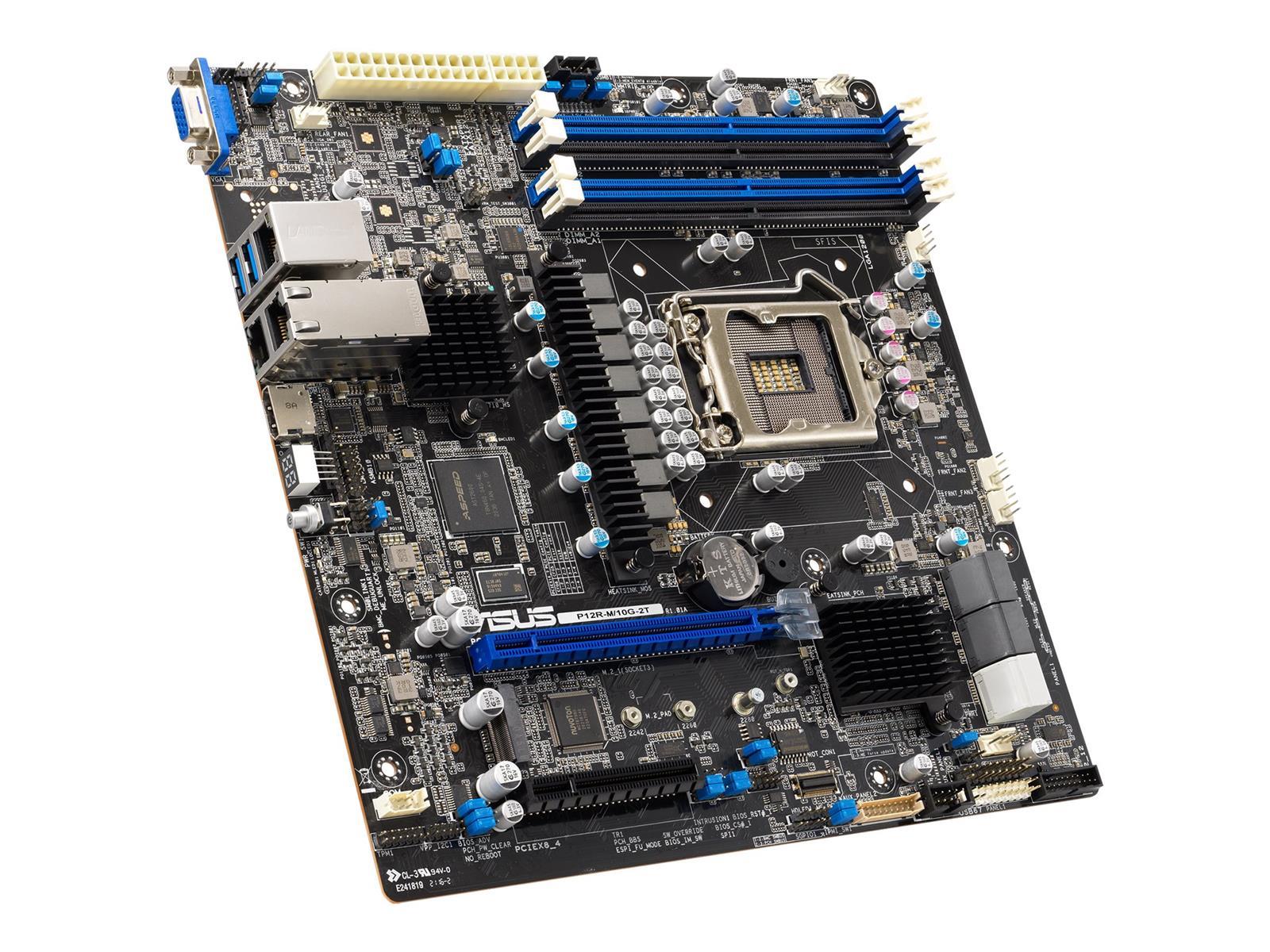 ASUS P12R-M/10G-2T - Motherboard - micro ATX