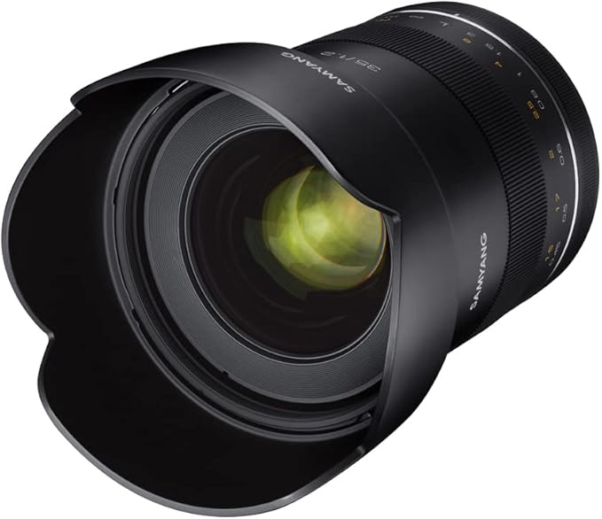 Samyang XP 35mm F1.2 Canon EF - manuelles Weitwinkel Objektiv, 35 mm Festbrennweite für Canon Vollformat & APS-C Kameras mit EF/EF-S Anschluss, für EOS Serie