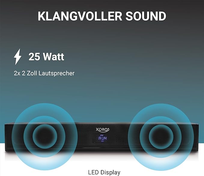 XORO HSB 50 ARC, Soundbar, 25W (XOR700736) - XORO HSB 50 ARC - Soundbar XORO HSB 50 ARC, Soundbar, 25W (XOR700736) - XORO HSB 50 ARC - Soundbar