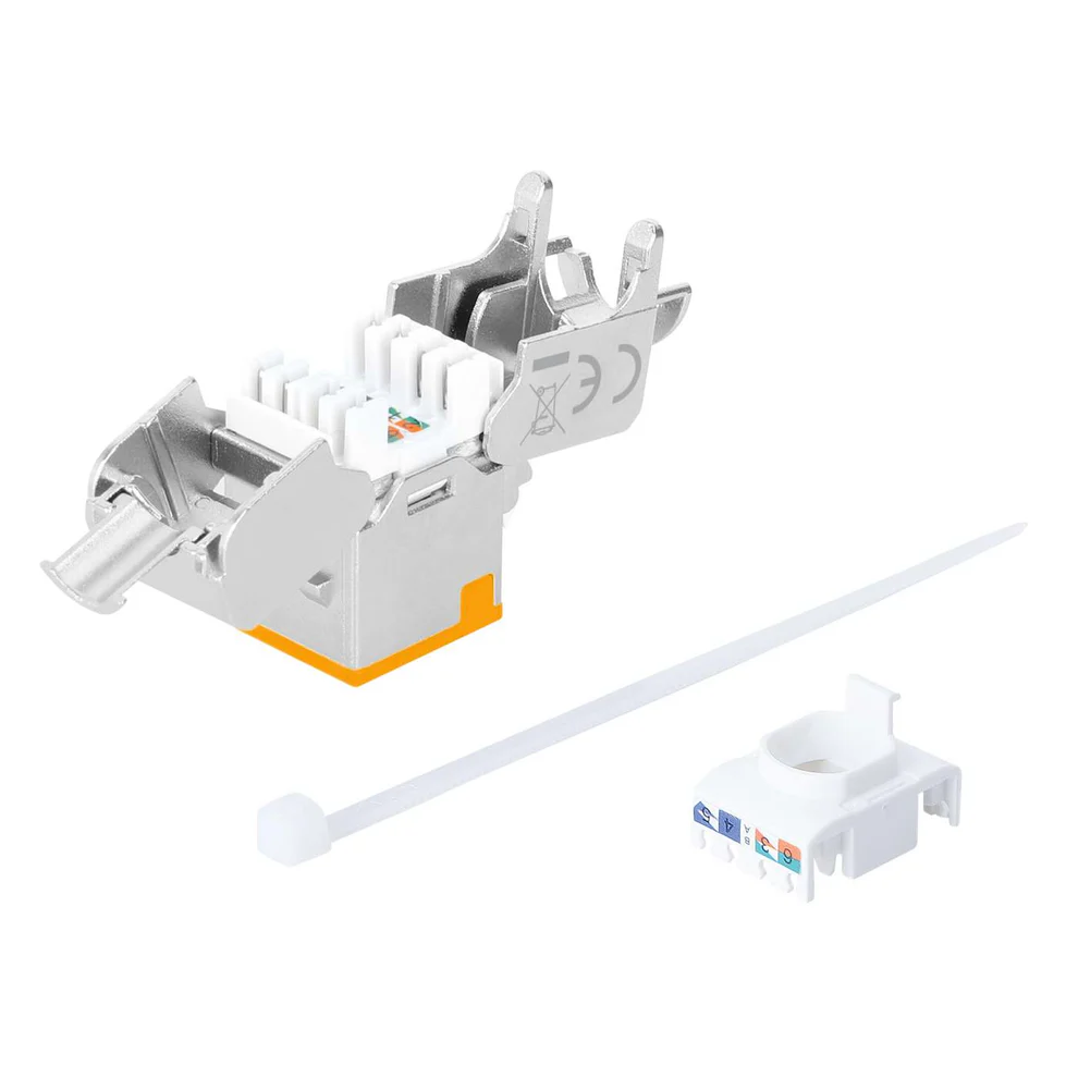 INTELLINET Cat6a 10G STP Keystone-Modul orange