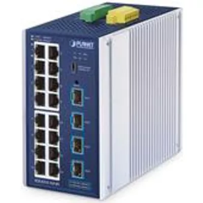 PLANET IGS-4215-16T4X Netzwerk-Switch Managed L2/L4 Gigabit Ethernet (10/100/1000) Aluminium, Blau