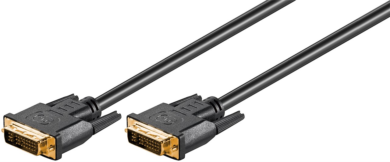 DVI-I Full HD-Kabel Dual Link, vergoldet