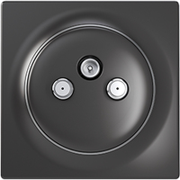 Fibaro FGWTFEU-021-8 - R/TV+SAT - 75 Ohm - 75 Ohm - Schwarz - 24 V - 86 mm